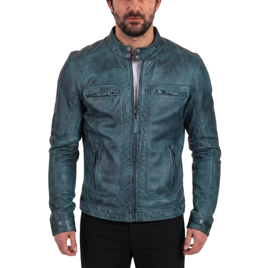Sapphire Denton's Distressed Leather Jacket
