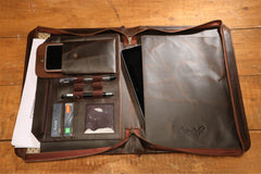 Leather iPad cover and portfolio
