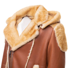 Alek's Shearling Leather Biker Jacket