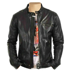 Arthur Classic Cafe racer Leather Jacket