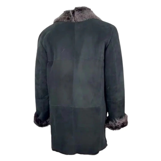 Georges Toscana Shearling Sheepskin Coat back view shearling coat