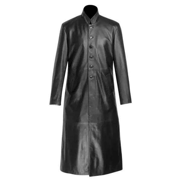 Gilbert black Round collar Black Long coat