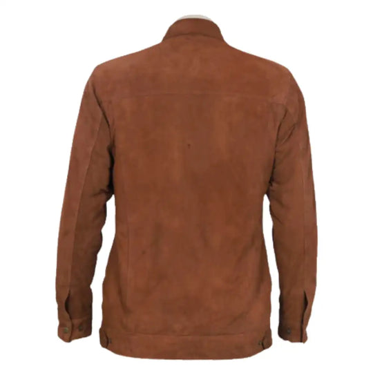 Jace tan suede leather jacket