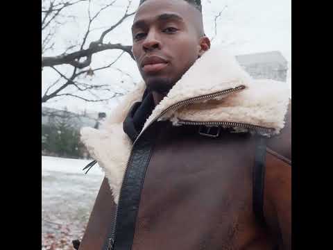 Richard's vintage Distressed brown Aviator Bomber shearling Jacket