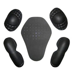 Close-up of the removeable padding for the Red Ducati Armored Leather Motorcycle Jacket