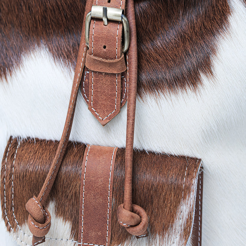 Rustic Hide Carryall backpack