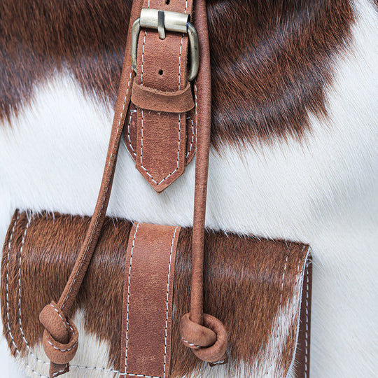 Rustic Hide Carryall backpack