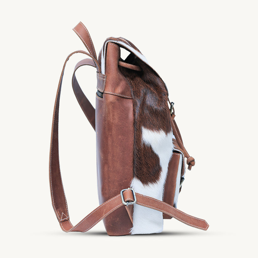 Rustic Hide Carryall backpack