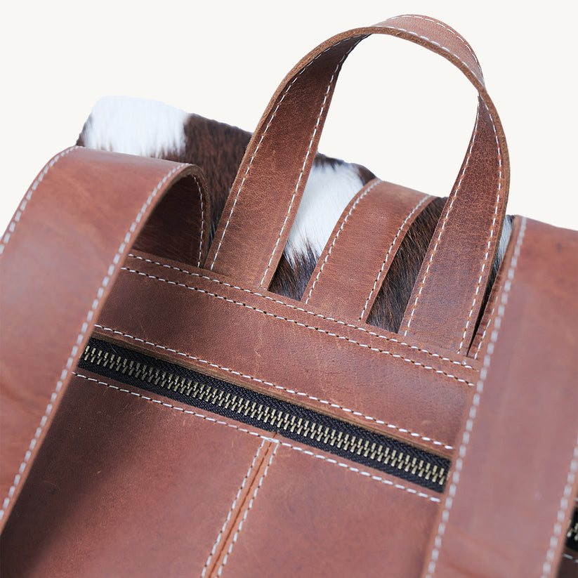 Rustic Hide Carryall backpack