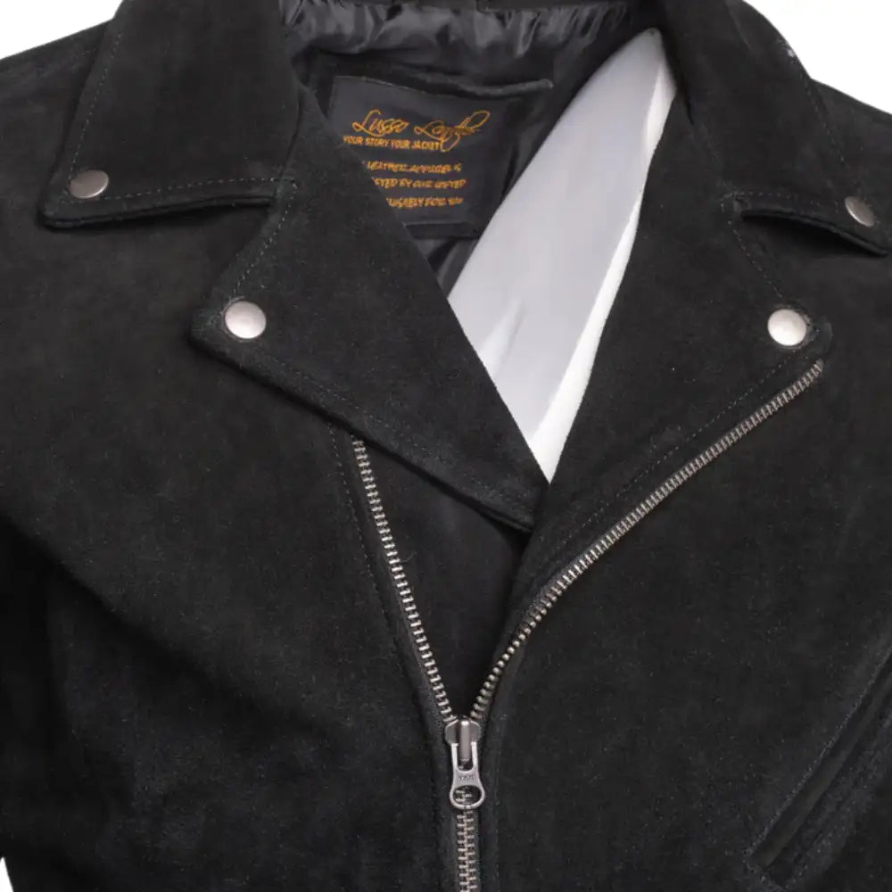 Silva's Black Suede Leather jacket