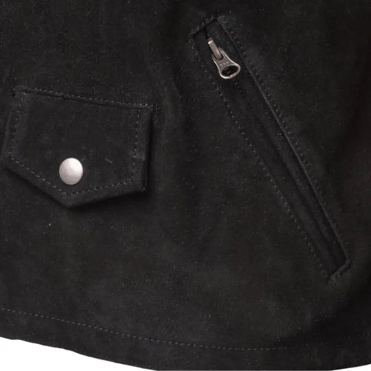 Silva's Black Suede Leather jacket