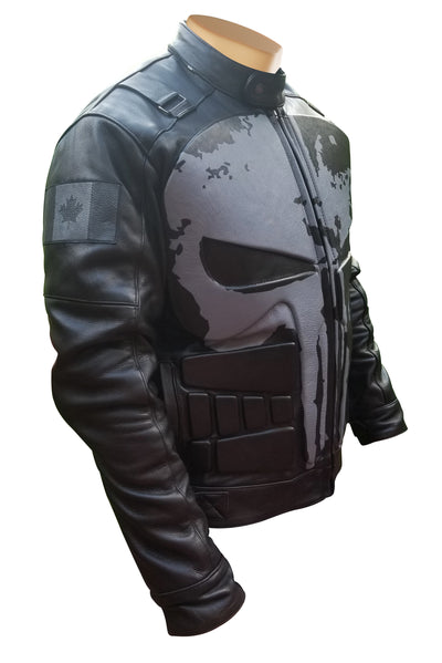 Protective Punisher's motorcycle leather jacket