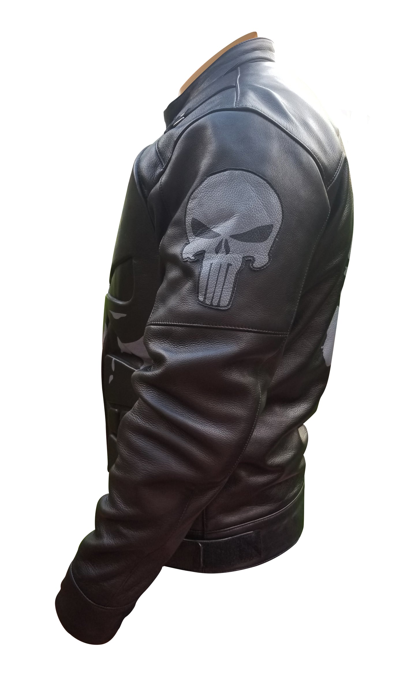 Protective Punisher's motorcycle leather jacket