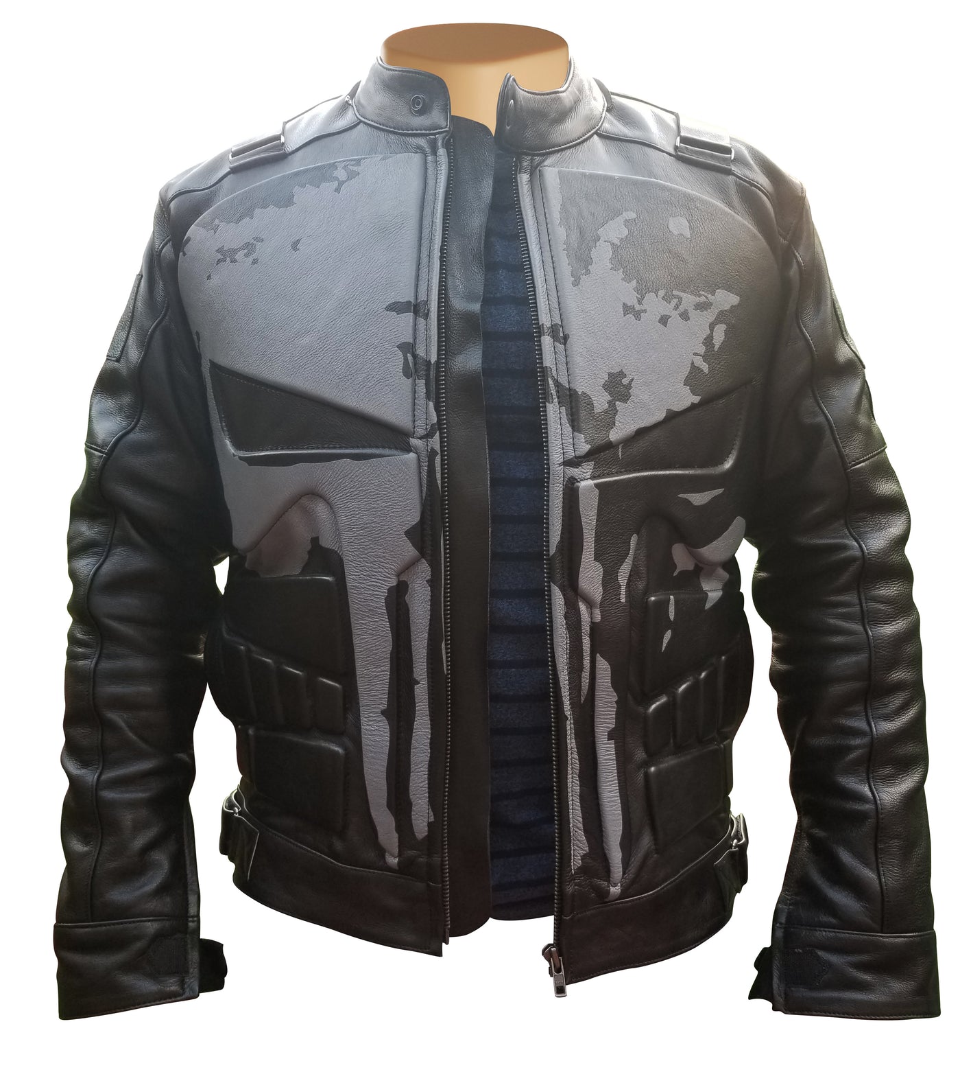 Protective Punisher's motorcycle leather jacket