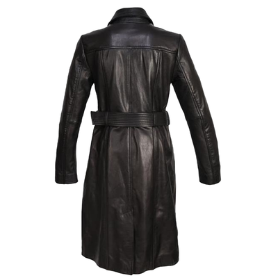 Evelyn Full length overcoat with waist belt