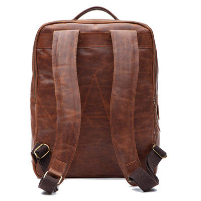 Burch's Brown Vintage Laptop Bag