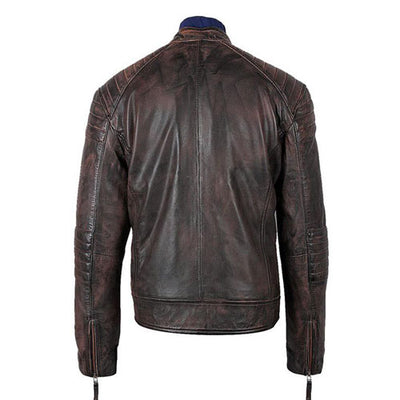 Stylish Fashionable Men's Benton Moto Leather Jacket 