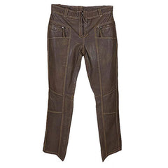 Women's Protective Brown Leather Cassey Trousers