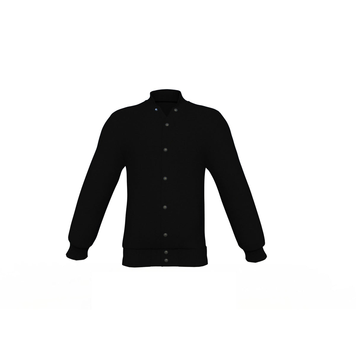 Look sporty Black Sleeves Black Varsity Letterman Jacket