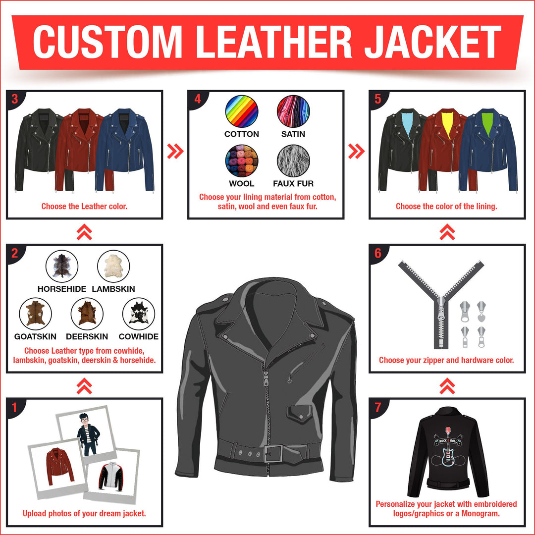 Customize a leather jacket shop