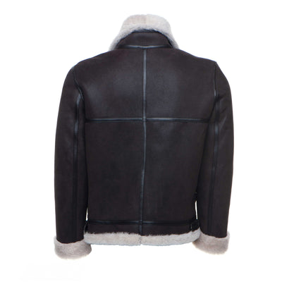 Hampton's Brown Bomber Aviator Shearling Jacket