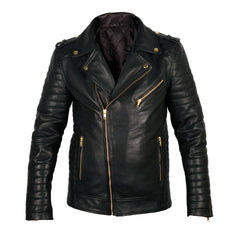 PRE MADE Quilted Biker Leather Jacket