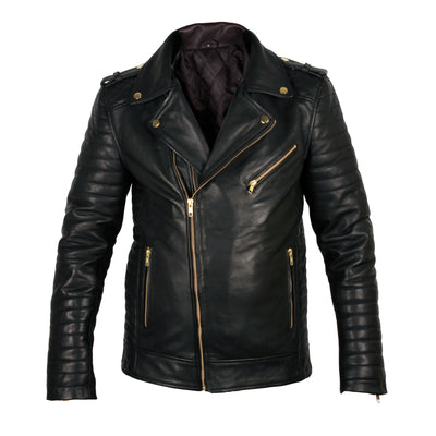 PRE MADE Quilted Biker Leather Jacket