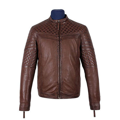 Comfortable Tawton Brown Leather Jacket