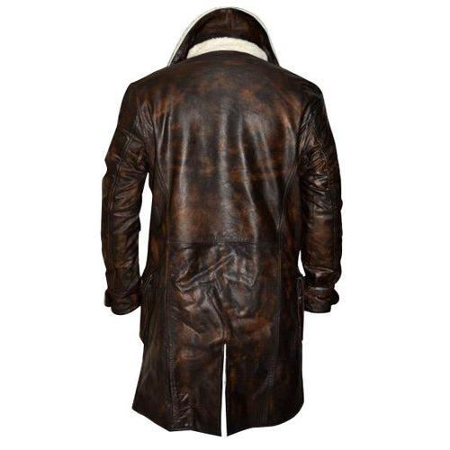 Comfort Dark Knight Rises Bane's Distressed Sherpa Trench Coat