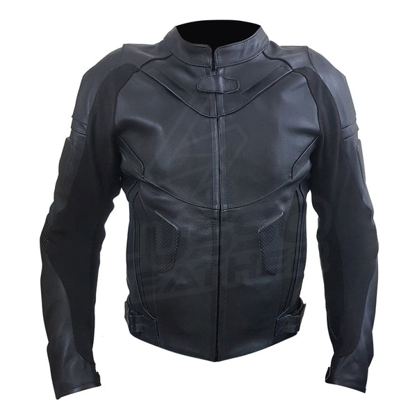Airflow 2.0 Black Armored Leather Motorcycle Jacket