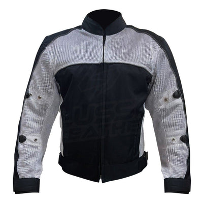 B&W Textile Motorcycle Jacket with Armor Protectors