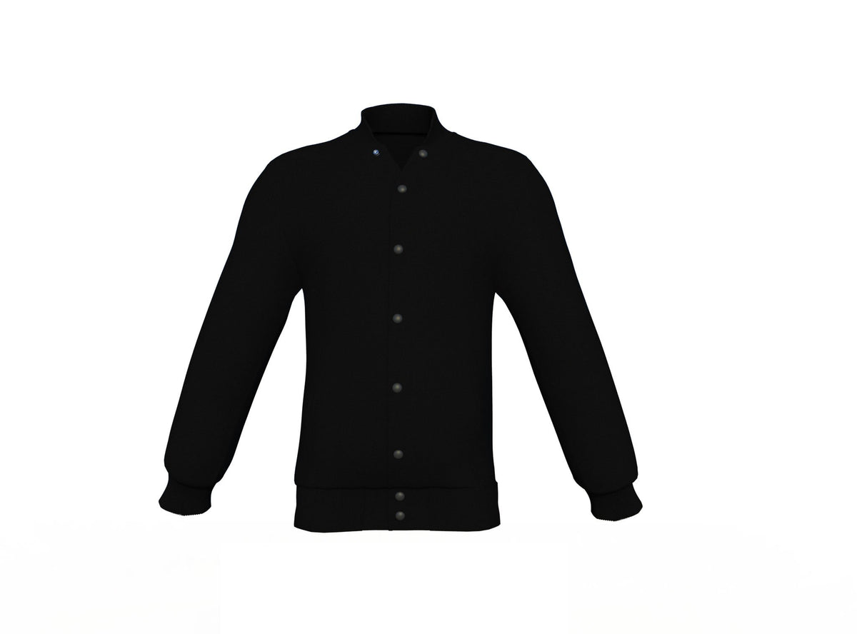Look sporty Black Sleeves Black Varsity Letterman Jacket