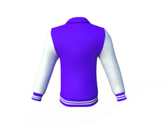 Good Quality White Sleeves Purple Varsity Letterman Jacket