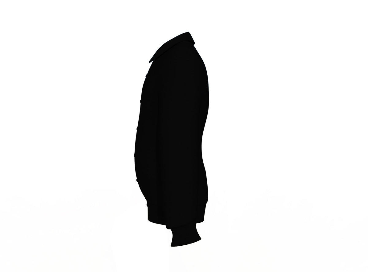 Look sporty Black Sleeves Black Varsity Letterman Jacket