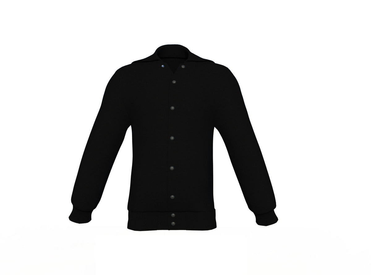 Look sporty Black Sleeves Black Varsity Letterman Jacket
