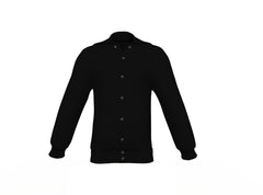 Look sporty Black Sleeves Black Varsity Letterman Jacket