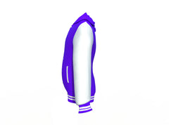 Good Quality White Sleeves Purple Varsity Letterman Jacket