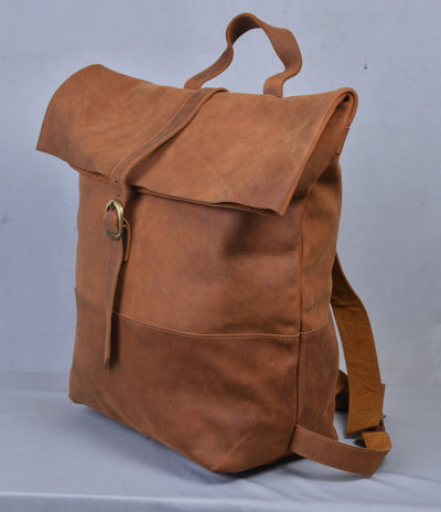 High Class Wiggins Roll Top Vintage Style Backpack