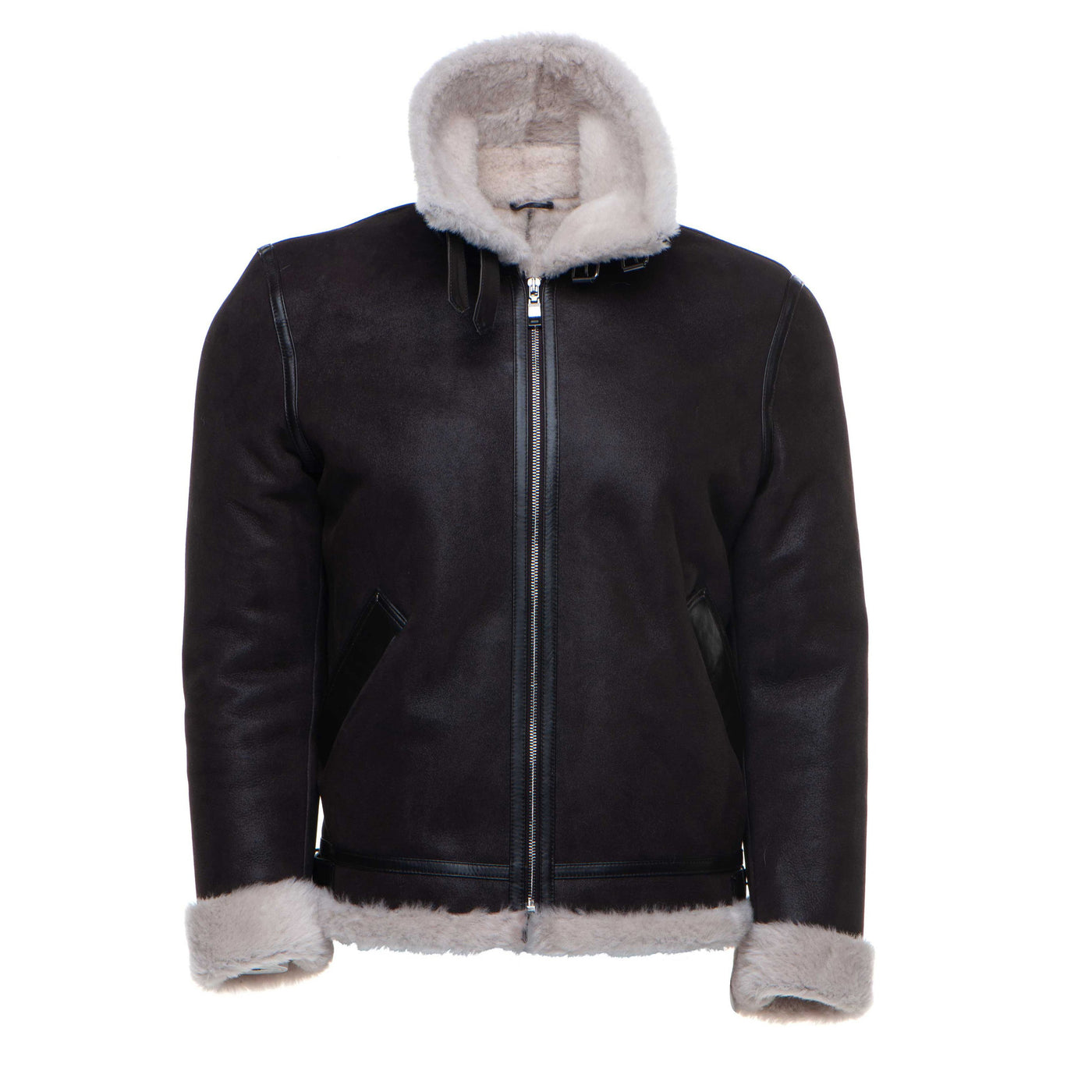 Hampton's Brown Bomber Aviator Shearling Jacket