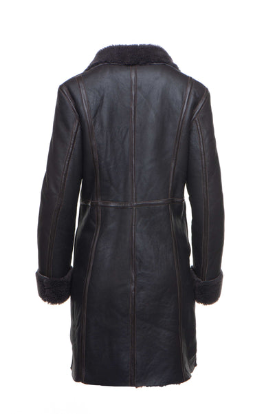 Shaunna's shearling Long coat Stylish and Fashionable