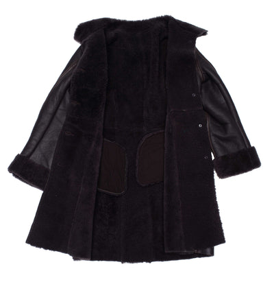 Shaunna's shearling Long coat Stylish and Fashionable