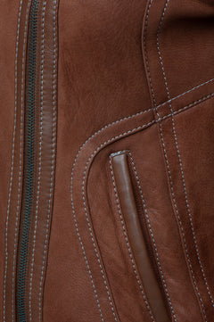 Style Tan Shearling B-3 Bomber Jacket