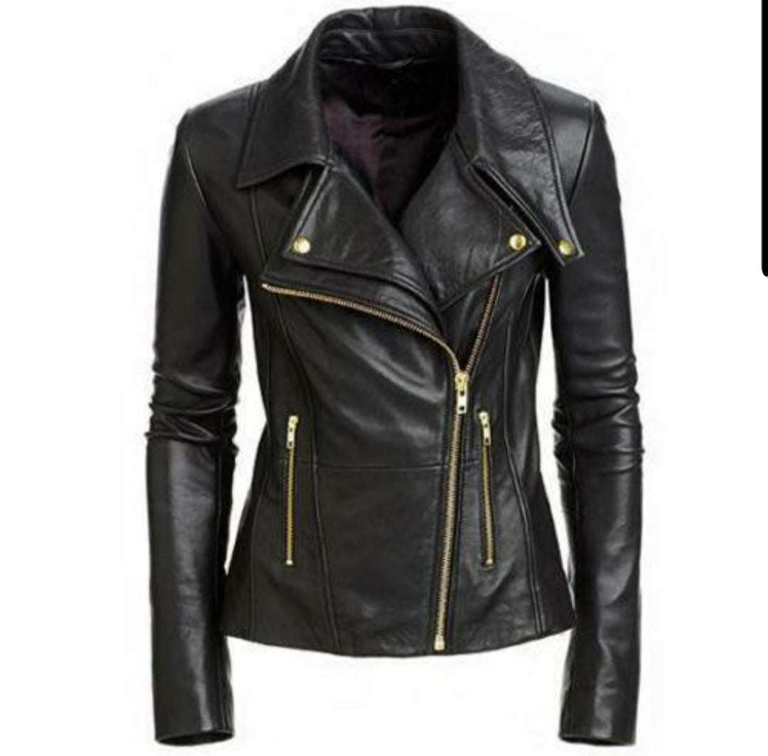 Hailey Biker Jacket- PRE MADE CLEARANCE