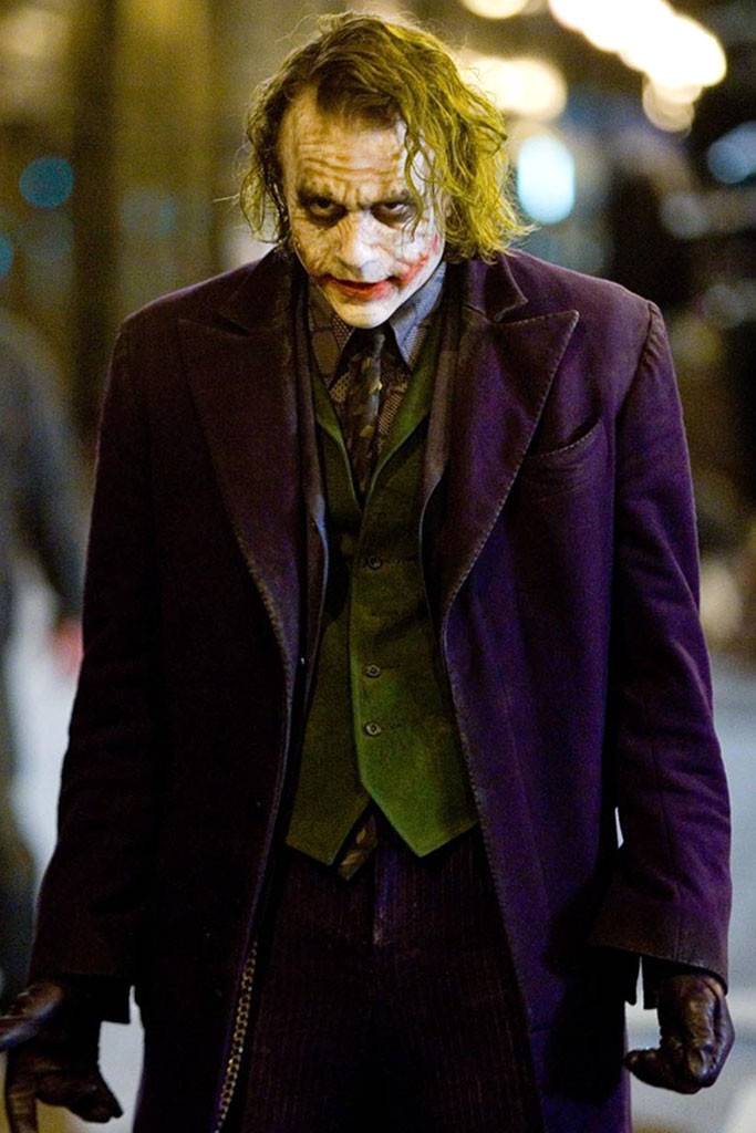 Long Joker's Dark Knight Purple Coat